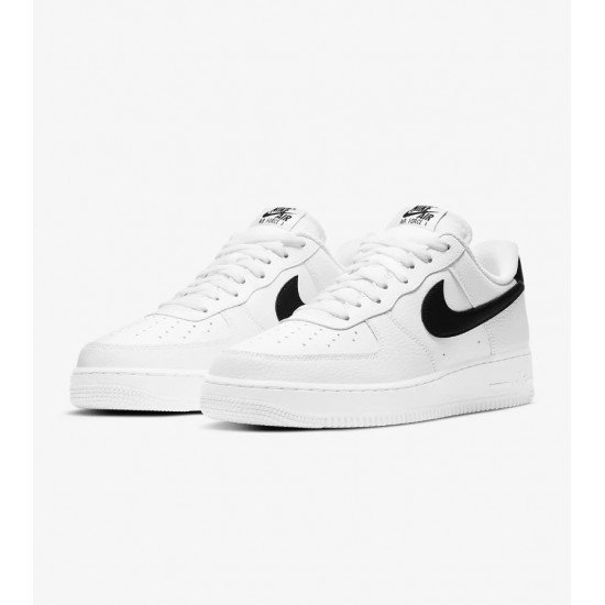 Αθλητικά παπούτσια Nike Air Force 1 ΛΕΥΚΟ ΜΕ ΜΑΥΡΟ ΣΗΜΑ 