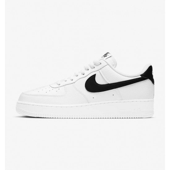 Αθλητικά παπούτσια Nike Air Force 1 ΛΕΥΚΟ ΜΕ ΜΑΥΡΟ ΣΗΜΑ 